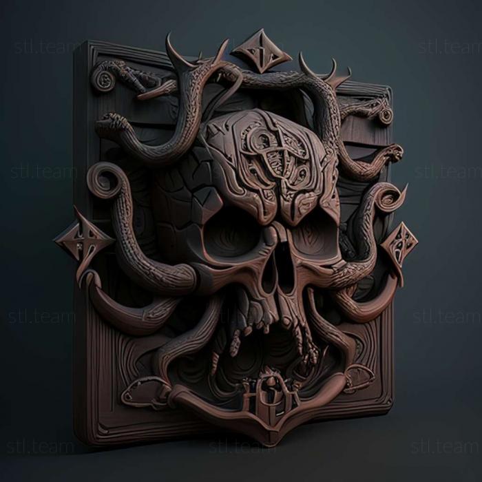 3D model Necronomicon The Dawning of Darkness game (STL)